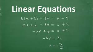 1. Linear Equations